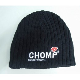 CHOMP BLACK KNITTED BEANIE